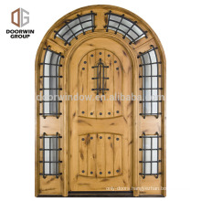 Aluminum adjustable threshold in oil rubbed bronze church front door round top deiagn entry door